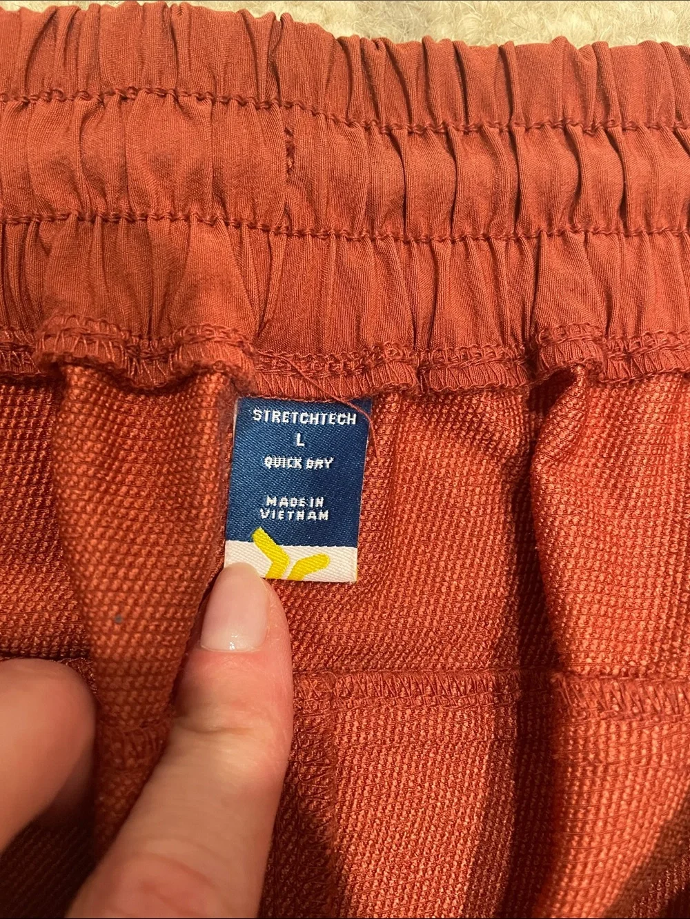 Old Navy Rust Red Athletic Skort with Drawcord Waist